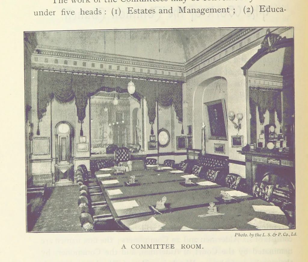 An illustration from A Guide to the Guildhall of the City of London. Together with a short account of its historic associations, and the municipal work carried on therein ... Compiled by John James Baddeley, 1898, leaf 174