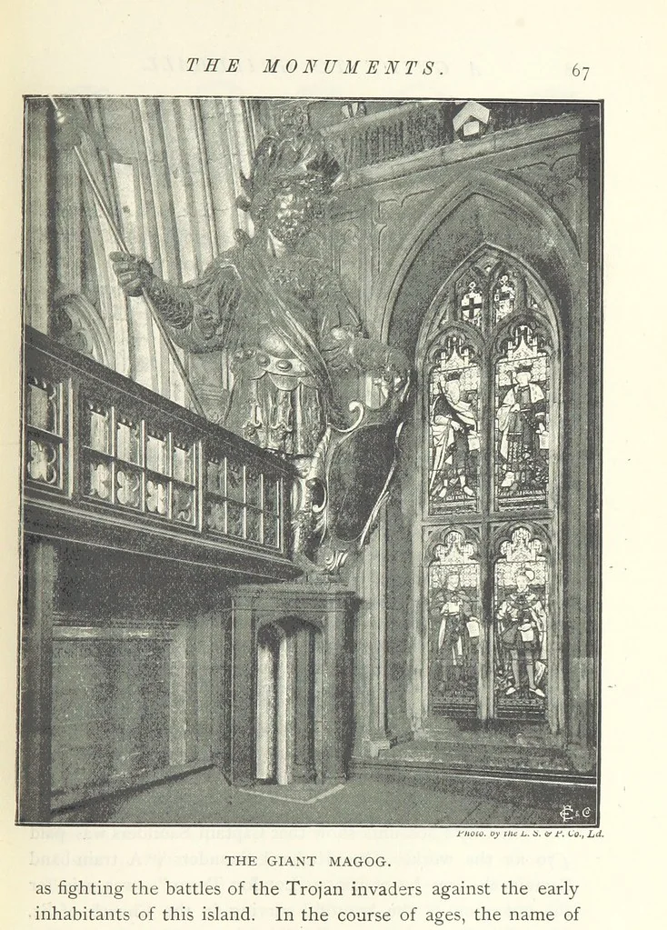 An illustration from A Guide to the Guildhall of the City of London. Together with a short account of its historic associations, and the municipal work carried on therein ... Compiled by John James Baddeley, 1898, leaf 77