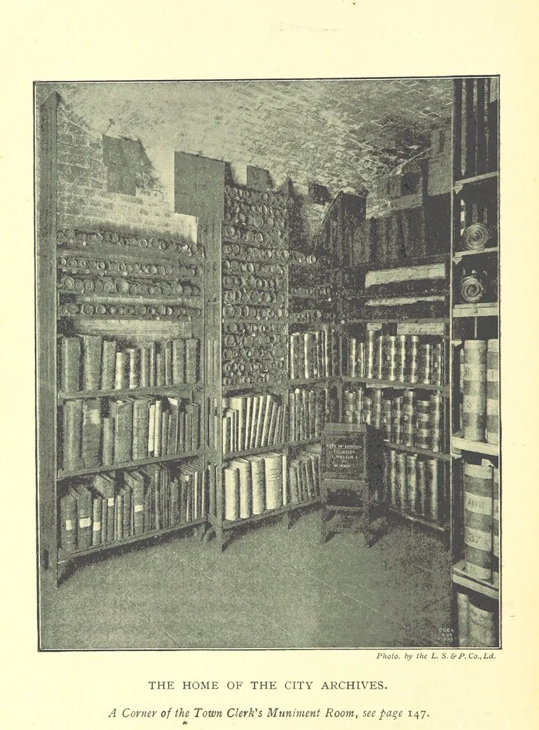An illustration from A Guide to the Guildhall of the City of London ... Compiled by John James Baddeley, 1898, leaf 12