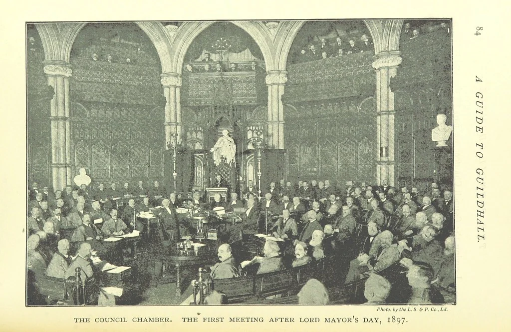 An illustration from A Guide to the Guildhall of the City of London ... Compiled by John James Baddeley, 1898, leaf 92