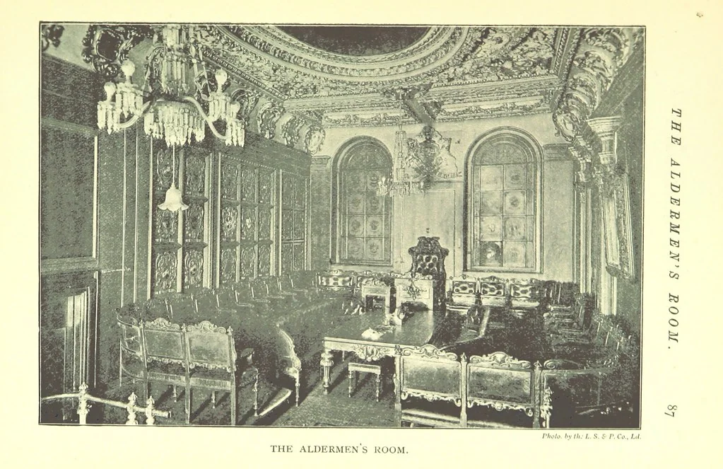 An illustration from A Guide to the Guildhall of the City of London ... Compiled by John James Baddeley, 1898, leaf 95