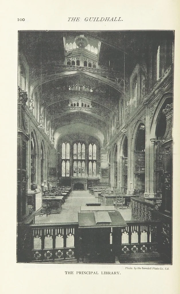 An illustration from The Guildhall of the City of London ... Compiled by John James Baddeley ... Second edition, 1899, leaf 108