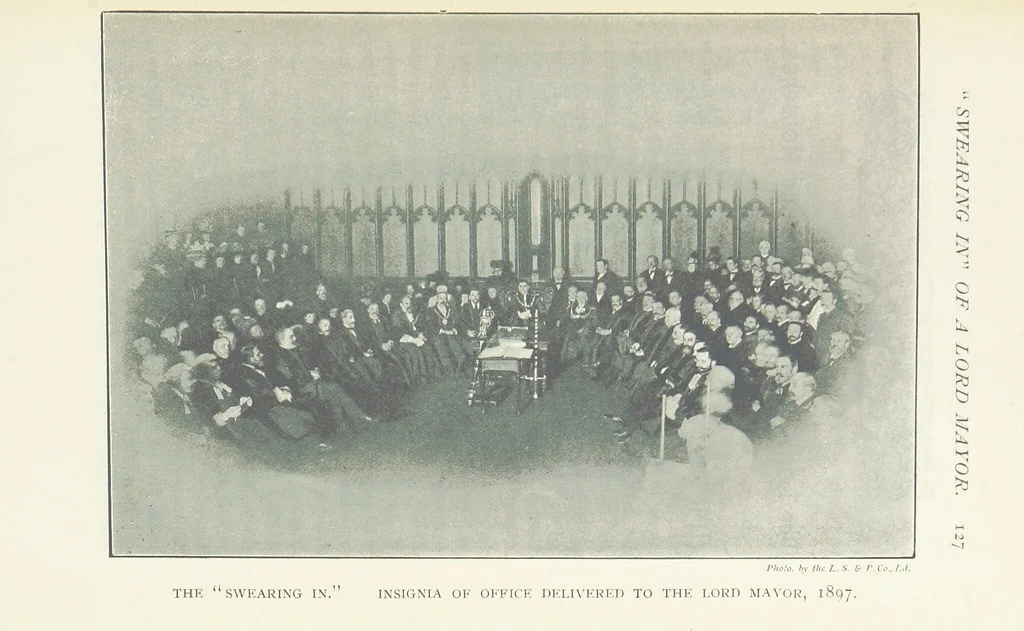 An illustration from The Guildhall of the City of London ... Compiled by John James Baddeley ... Second edition, 1899, leaf 135
