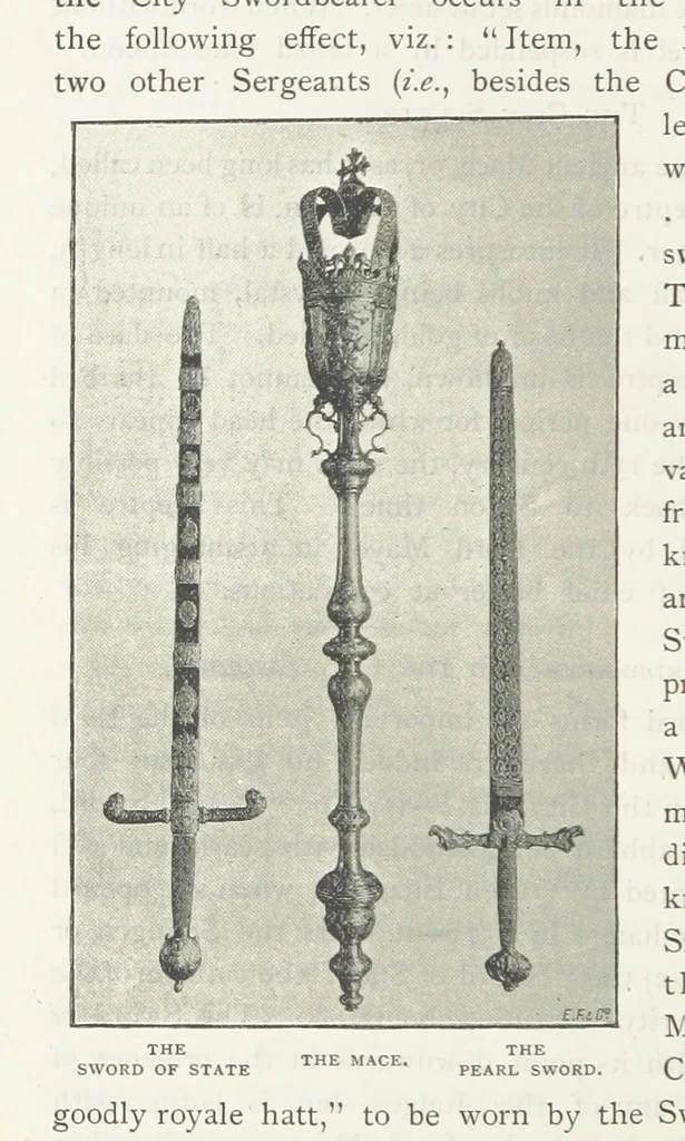 An illustration from The Guildhall of the City of London ... Compiled by John James Baddeley ... Second edition, 1899, leaf 138