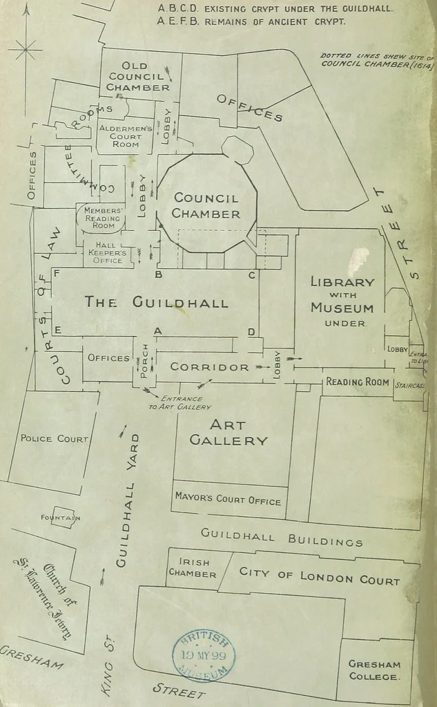An illustration from The Guildhall of the City of London ... Compiled by John James Baddeley ... Second edition, 1899, leaf 218