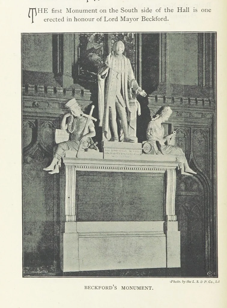 An illustration from The Guildhall of the City of London ... Compiled by John James Baddeley ... Second edition, 1899, leaf 62