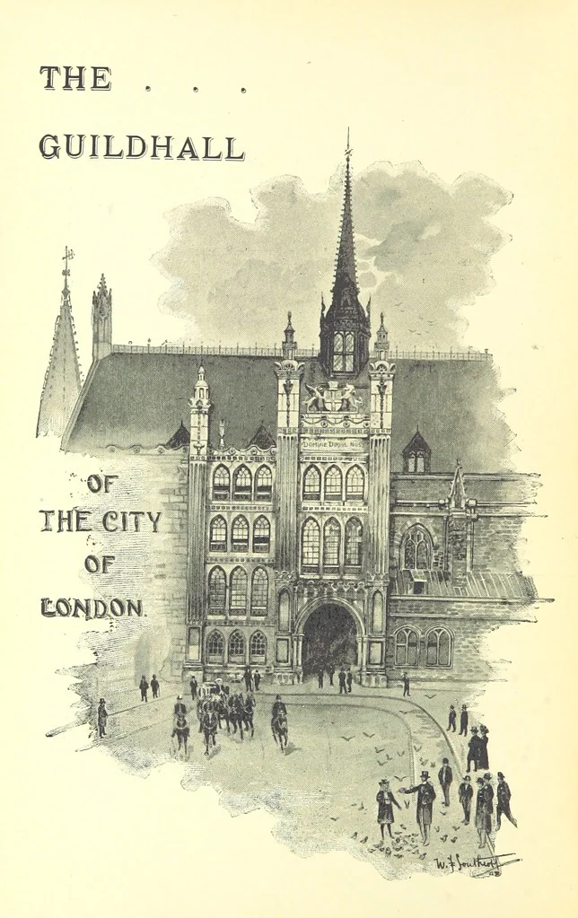 An illustration from The Guildhall of the City of London, etc, 1899, leaf 10