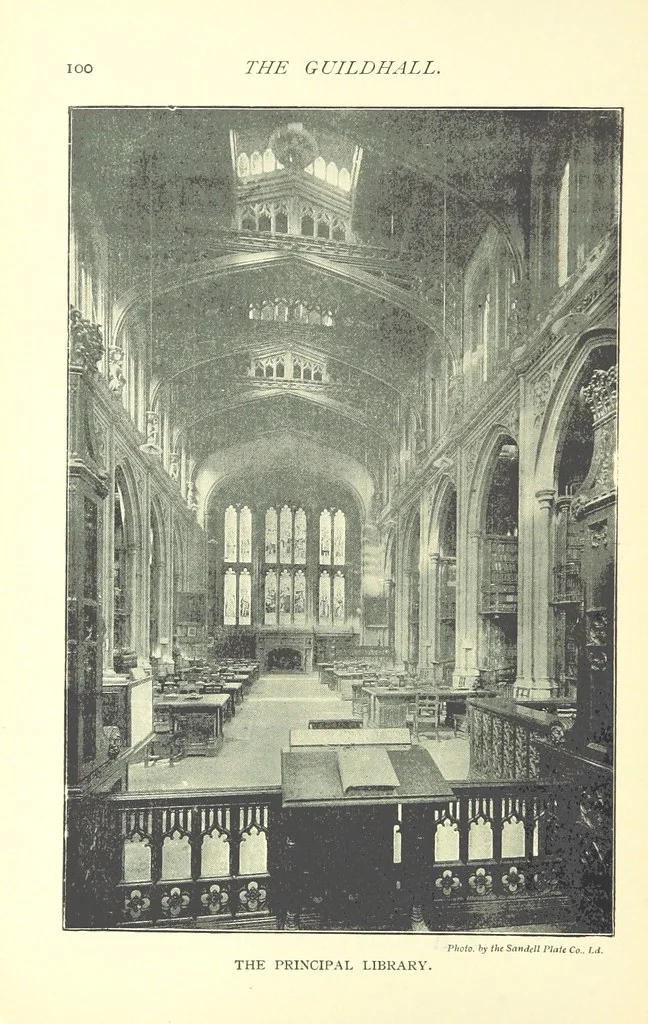 An illustration from The Guildhall of the City of London, etc, 1899, leaf 104