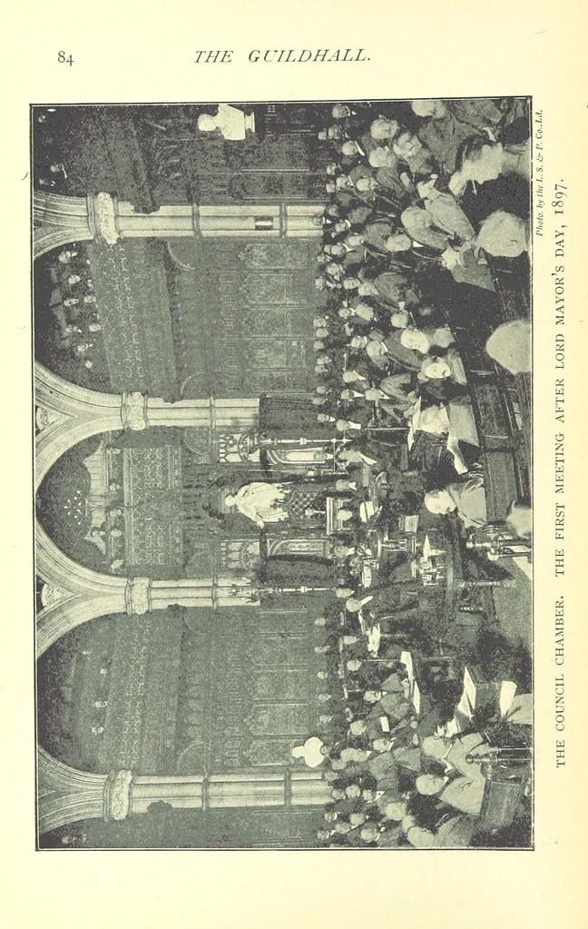 An illustration from The Guildhall of the City of London, etc, 1899, leaf 88