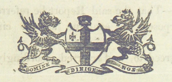 An illustration from Minutes of the proceedings of the Court of Common Council, 1823(-1845), 1824, leaf 185
