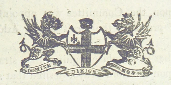 An illustration from Minutes of the proceedings of the Court of Common Council, 1823(-1845), 1824, leaf 605