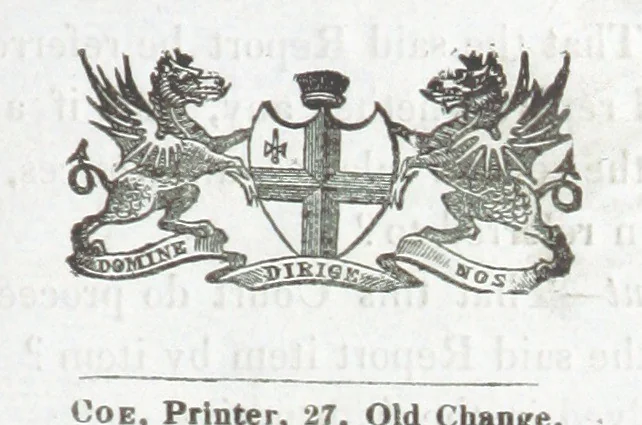 An illustration from Minutes of the proceedings of the Court of Common Council, 1823(-1845), 1824, leaf 93