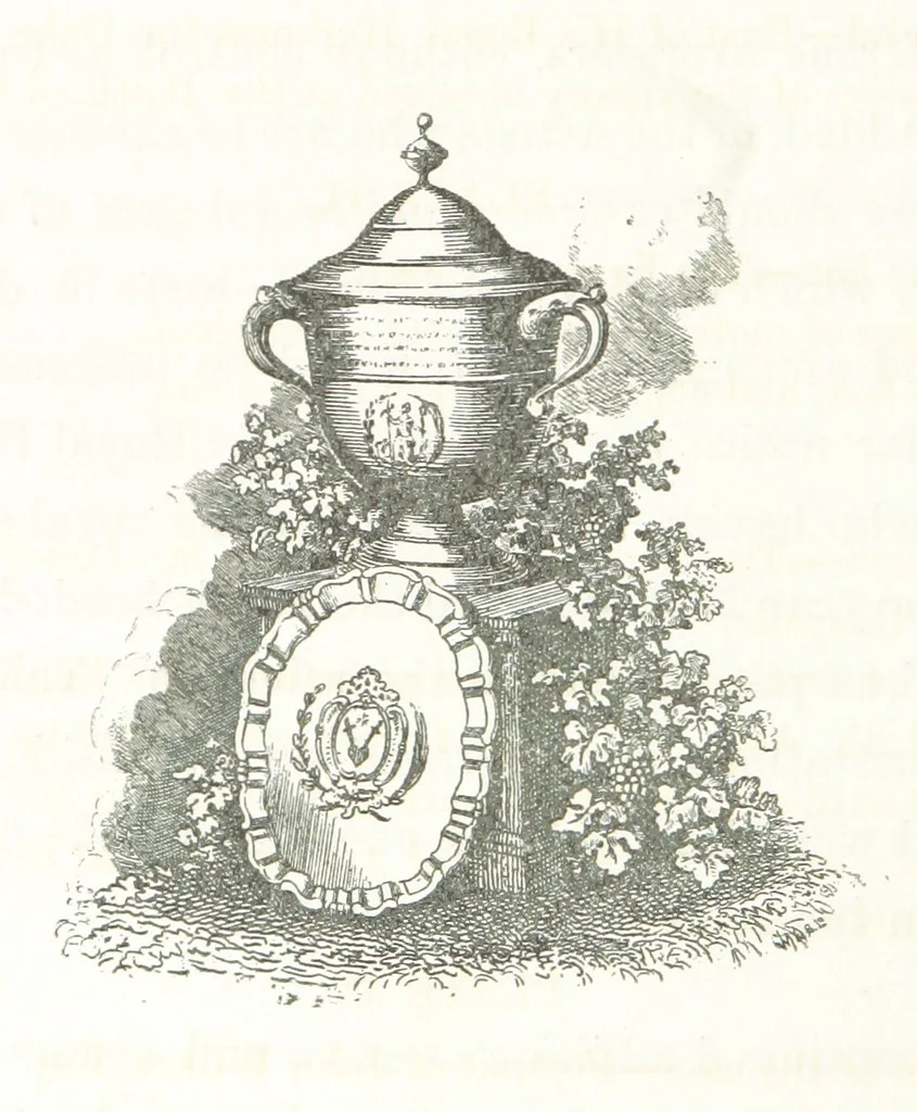 An illustration from A Description of the Westminster Tobacco Box ... Compiled by [John E. Smith, for] the Overseers for 1887, etc. (Pt. I. A reproduction of the ... account, engravings ... published in ... 1824; Pt. II. Notes on the office of Overseer; extracts from the accounts of the overseers ... 1561-1590; ... copies of the inscriptions ... & ornaments ... to 1887, etc.), 1887, leaf 22