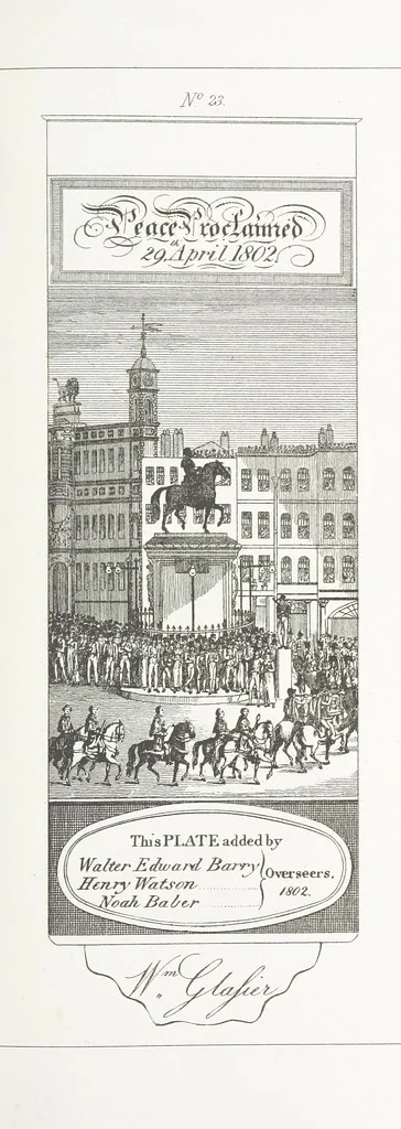 An illustration from A Description of the Westminster Tobacco Box ... Compiled by [John E. Smith, for] the Overseers for 1887, etc. (Pt. I. A reproduction of the ... account, engravings ... published in ... 1824; Pt. II. Notes on the office of Overseer; extracts from the accounts of the overseers ... 1561-1590; ... copies of the inscriptions ... & ornaments ... to 1887, etc.), 1887, leaf 59