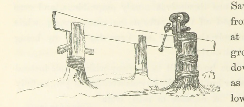An illustration from Shifts and Expedients of Camp Life, Travels, etc, 1871, leaf 186