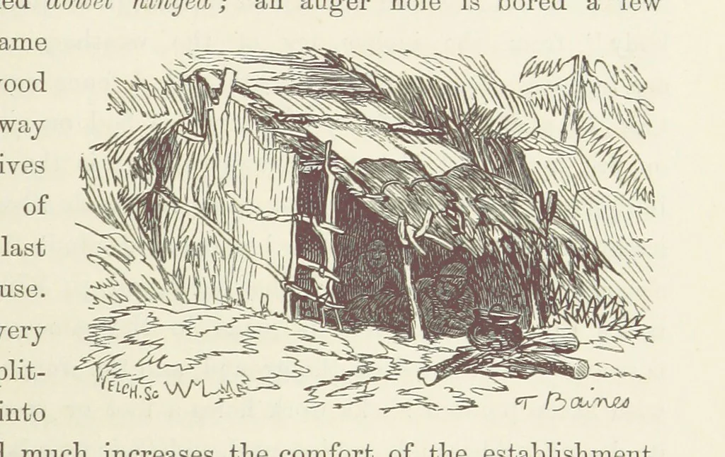 An illustration from Shifts and Expedients of Camp Life, Travels, etc, 1871, leaf 303
