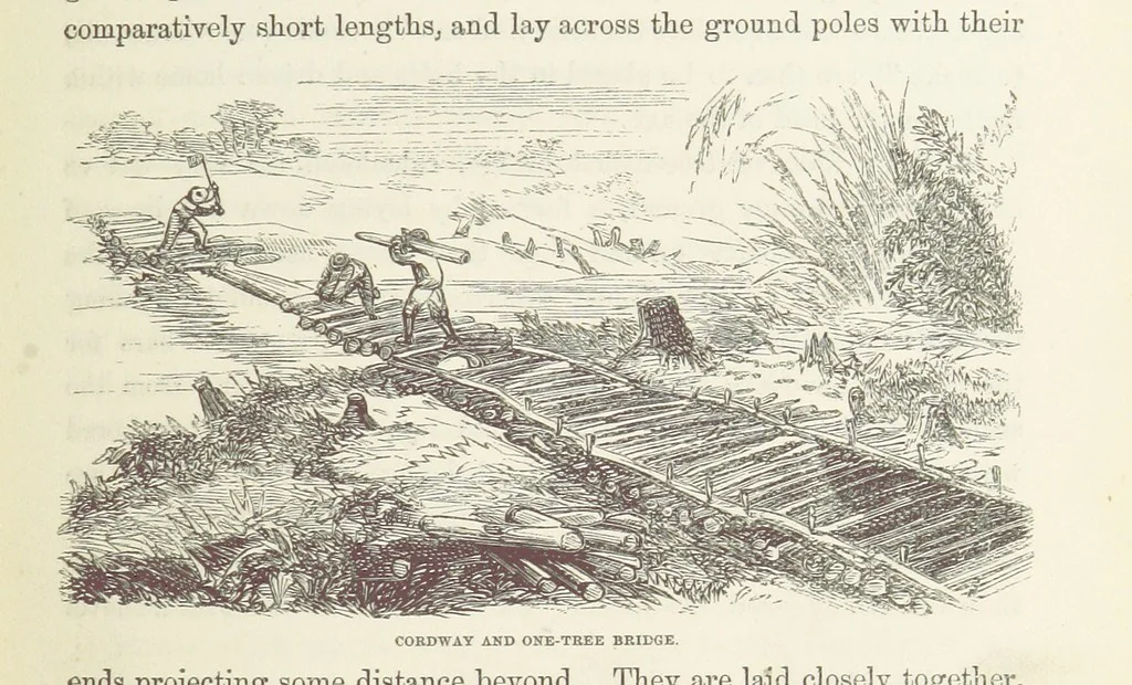 An illustration from Shifts and Expedients of Camp Life, Travels, etc, 1871, leaf 353