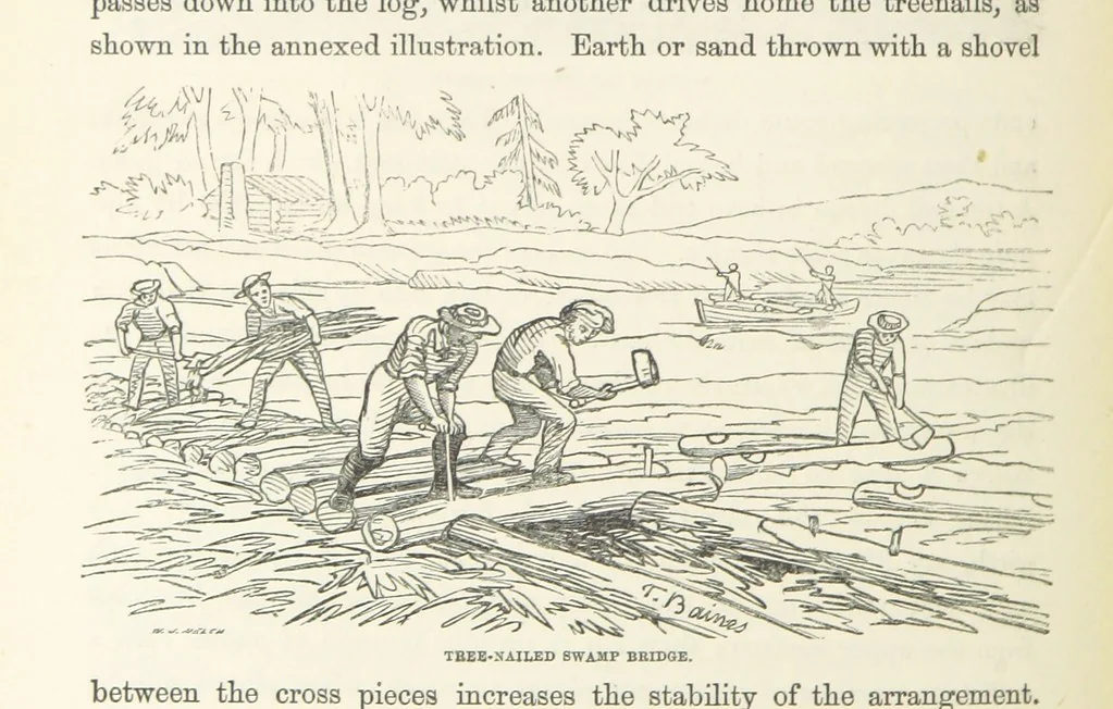 An illustration from Shifts and Expedients of Camp Life, Travels, etc, 1871, leaf 354