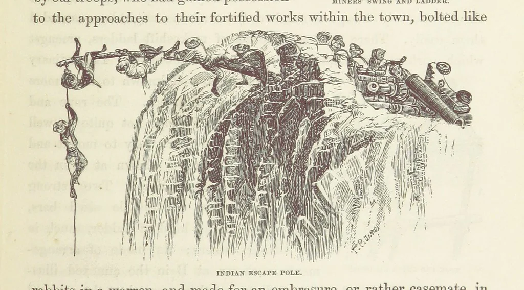An illustration from Shifts and Expedients of Camp Life, Travels, etc, 1871, leaf 375