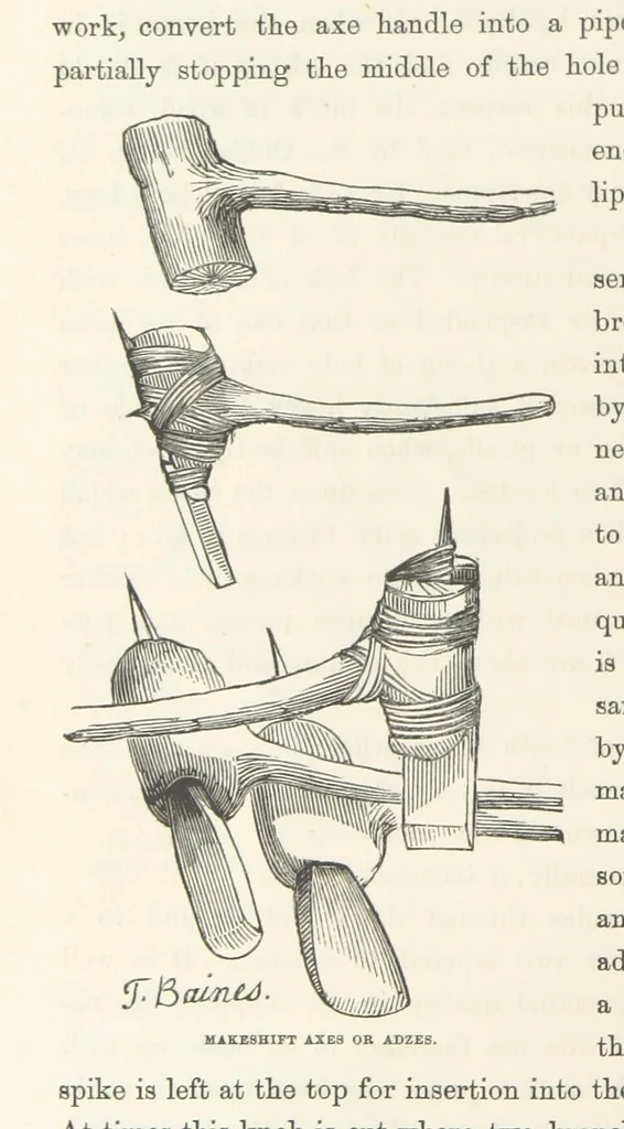 An illustration from Shifts and Expedients of Camp Life, Travels, etc, 1871, leaf 412