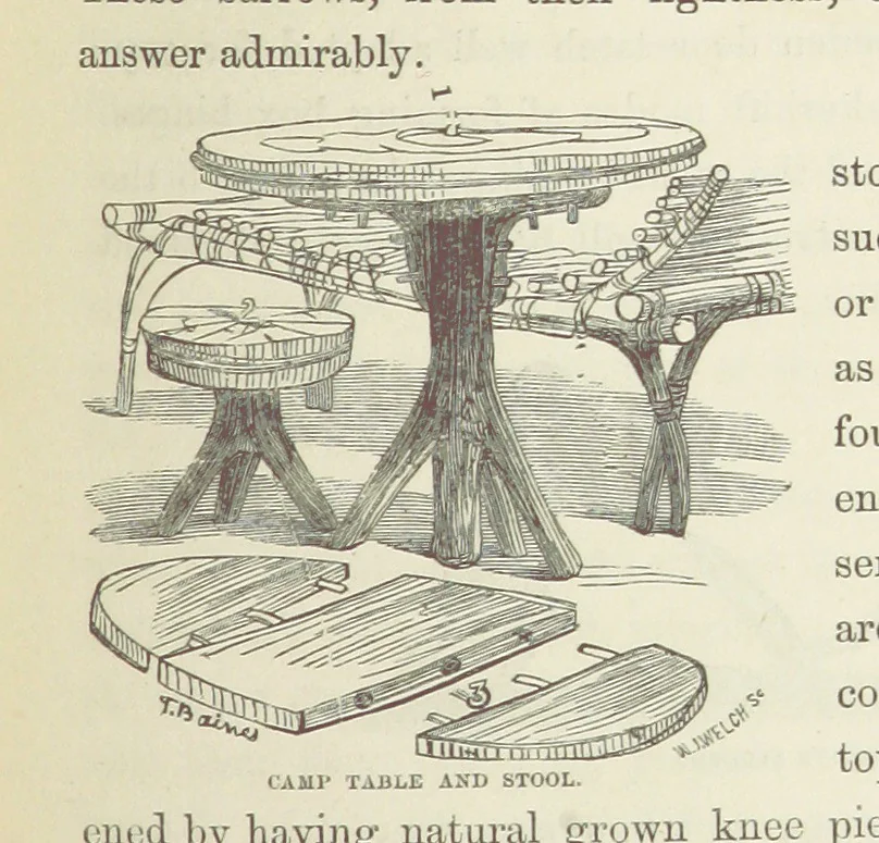 An illustration from Shifts and Expedients of Camp Life, Travels, etc, 1871, leaf 419