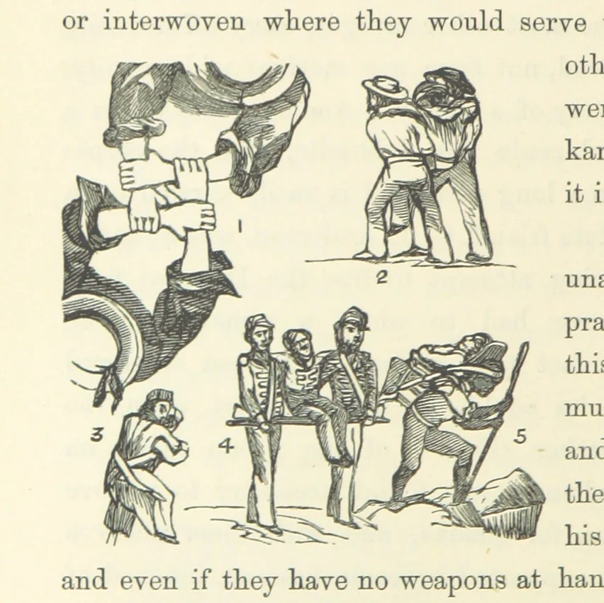 An illustration from Shifts and Expedients of Camp Life, Travels, etc, 1871, leaf 730