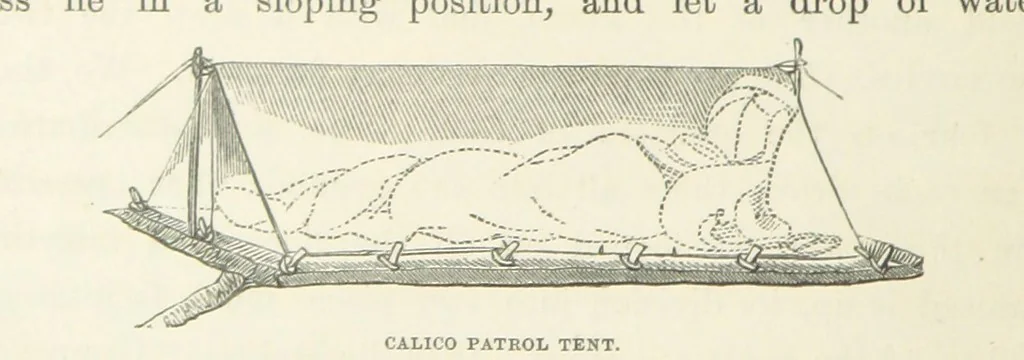 An illustration from Shifts and Expedients of Camp Life, Travels, etc, 1871, leaf 74