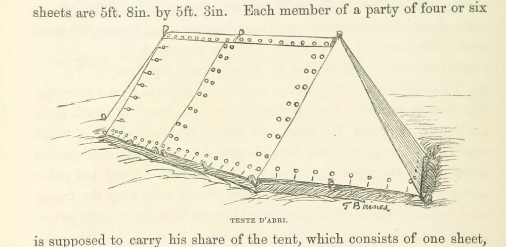 An illustration from Shifts and Expedients of Camp Life, Travels, etc, 1871, leaf 76