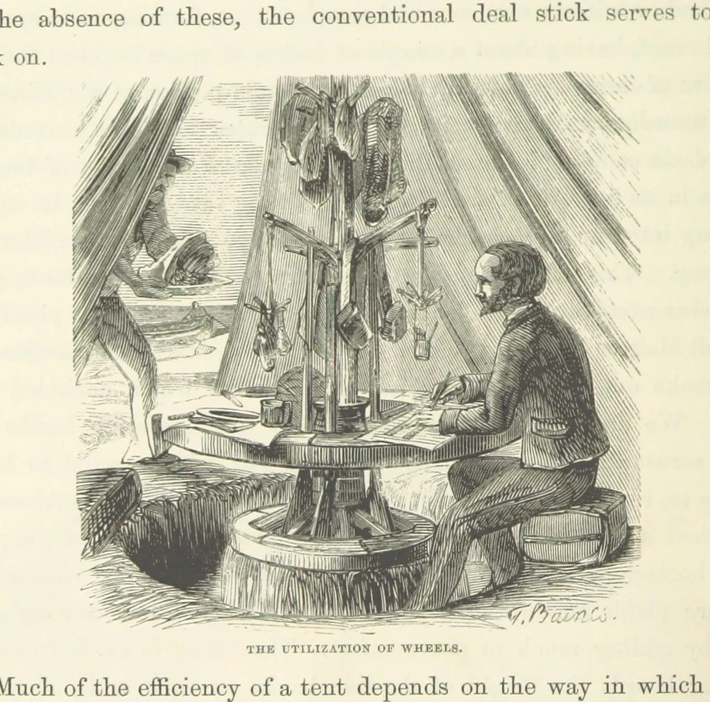 An illustration from Shifts and Expedients of Camp Life, Travels, etc, 1871, leaf 82
