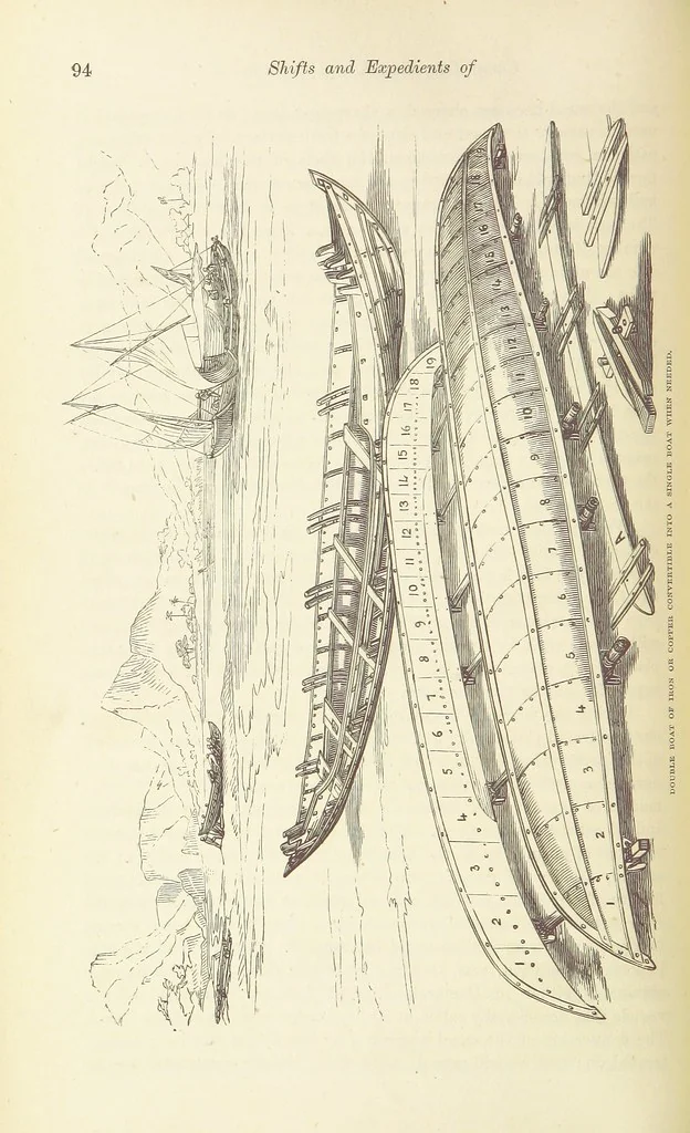 An illustration from Shifts and Expedients of Camp Life, Travels, etc, 1876, leaf 112