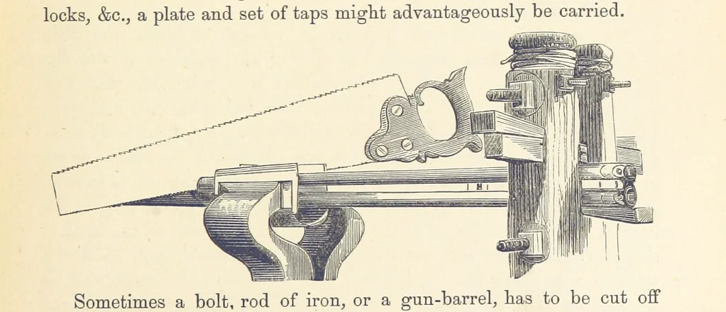 An illustration from Shifts and Expedients of Camp Life, Travels, etc, 1876, leaf 195