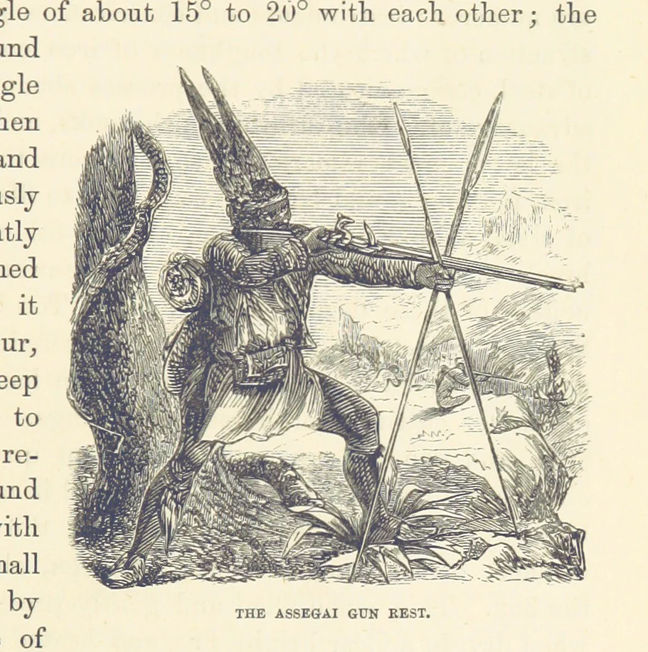 An illustration from Shifts and Expedients of Camp Life, Travels, etc, 1876, leaf 201