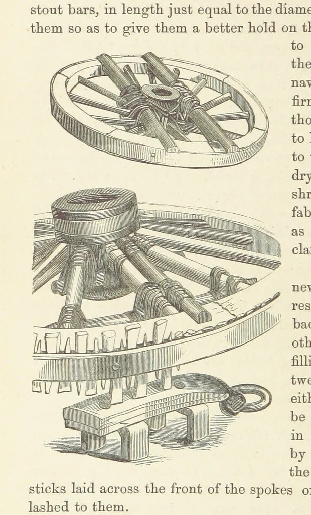 An illustration from Shifts and Expedients of Camp Life, Travels, etc, 1876, leaf 214