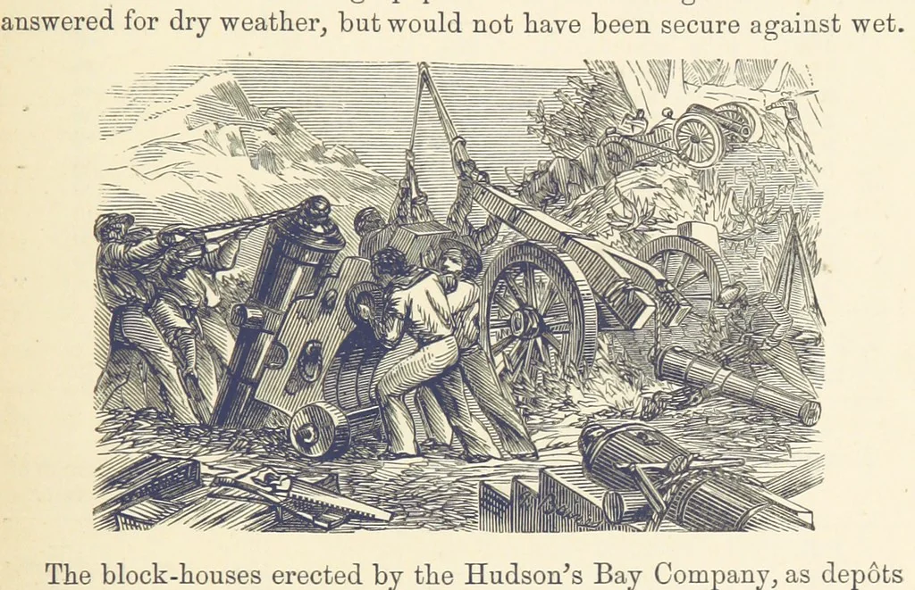An illustration from Shifts and Expedients of Camp Life, Travels, etc, 1876, leaf 235