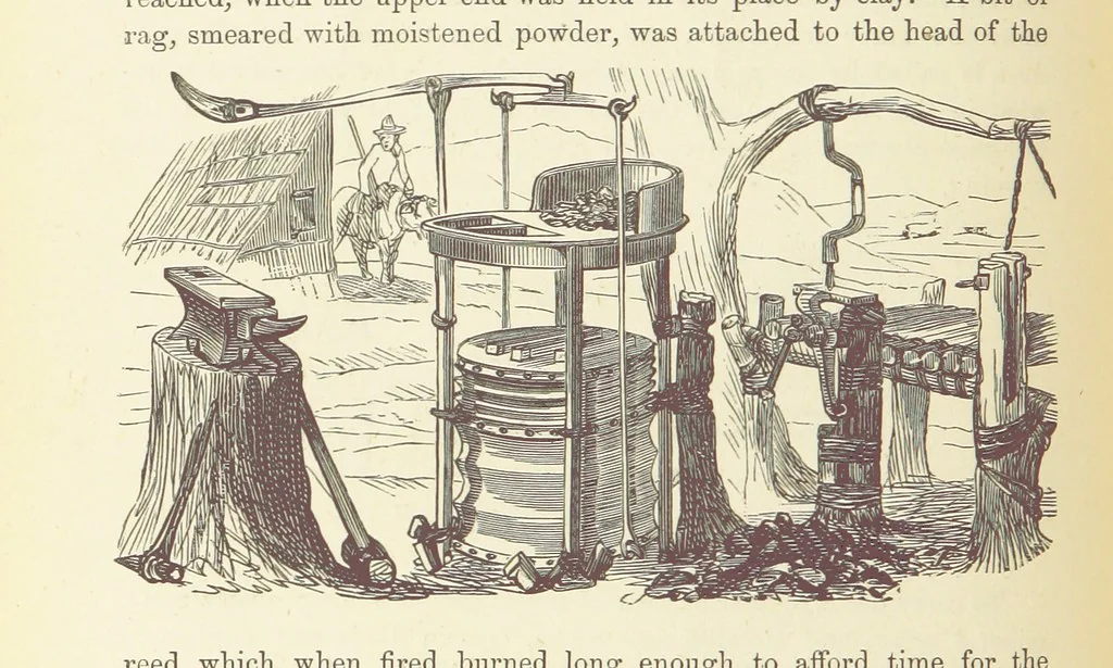 An illustration from Shifts and Expedients of Camp Life, Travels, etc, 1876, leaf 248