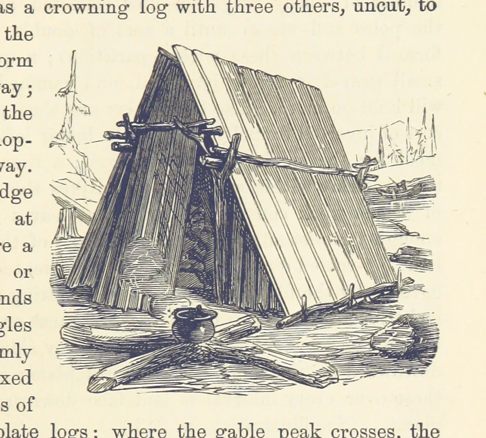 An illustration from Shifts and Expedients of Camp Life, Travels, etc, 1876, leaf 269
