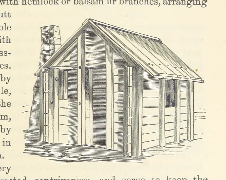 An illustration from Shifts and Expedients of Camp Life, Travels, etc, 1876, leaf 271