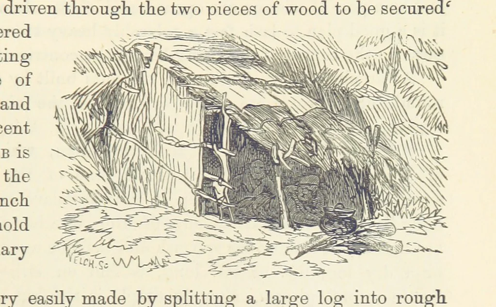 An illustration from Shifts and Expedients of Camp Life, Travels, etc, 1876, leaf 271