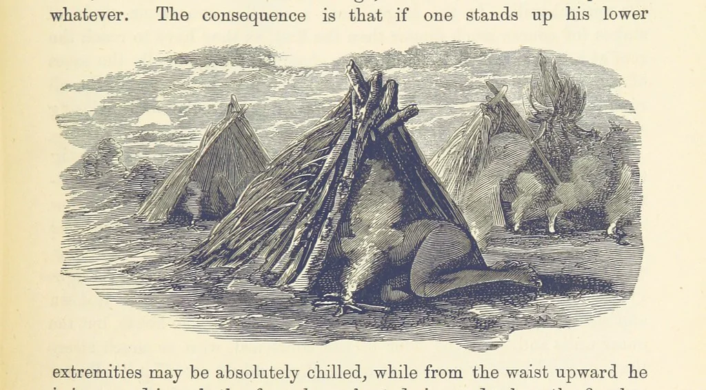 An illustration from Shifts and Expedients of Camp Life, Travels, etc, 1876, leaf 273