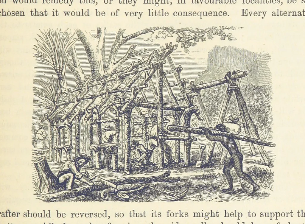 An illustration from Shifts and Expedients of Camp Life, Travels, etc, 1876, leaf 277