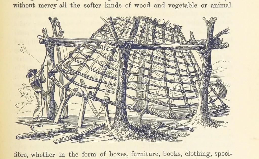 An illustration from Shifts and Expedients of Camp Life, Travels, etc, 1876, leaf 281