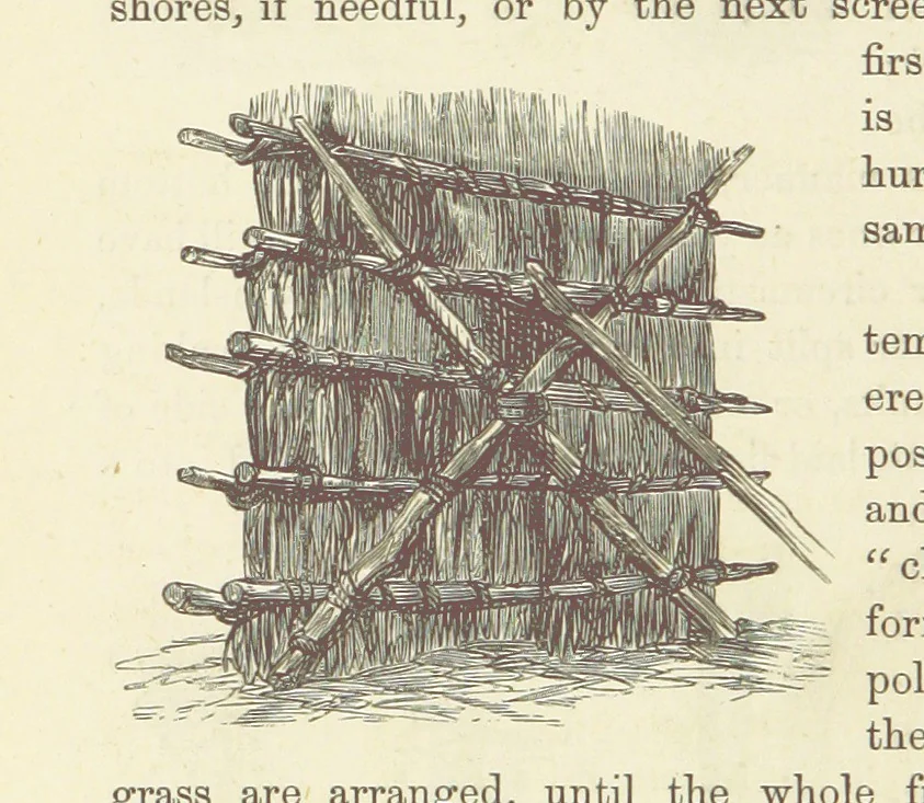 An illustration from Shifts and Expedients of Camp Life, Travels, etc, 1876, leaf 286