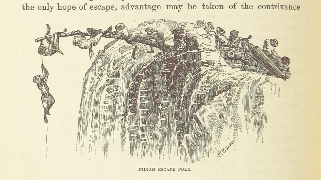 An illustration from Shifts and Expedients of Camp Life, Travels, etc, 1876, leaf 336