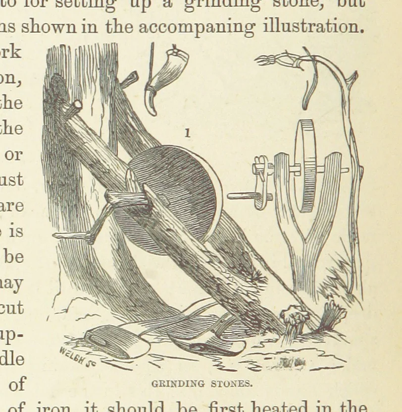 An illustration from Shifts and Expedients of Camp Life, Travels, etc, 1876, leaf 374