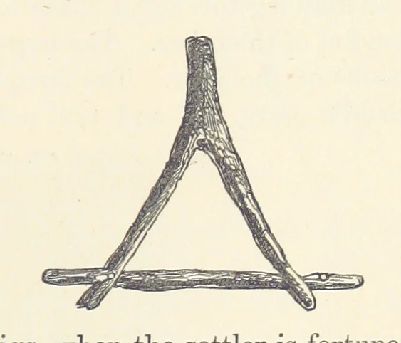 An illustration from Shifts and Expedients of Camp Life, Travels, etc, 1876, leaf 379