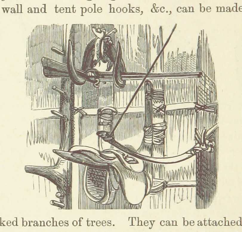 An illustration from Shifts and Expedients of Camp Life, Travels, etc, 1876, leaf 380