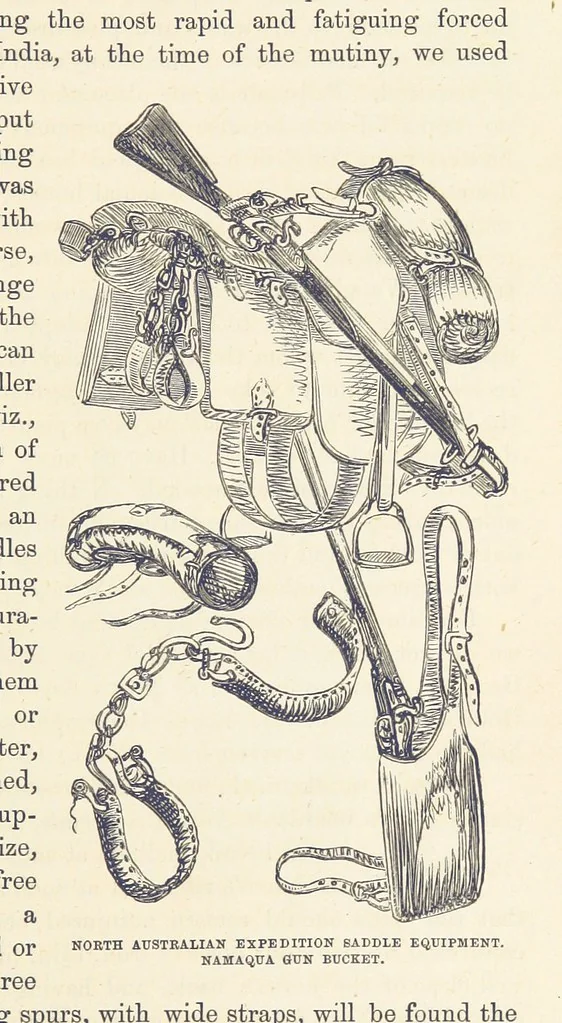 An illustration from Shifts and Expedients of Camp Life, Travels, etc, 1876, leaf 45