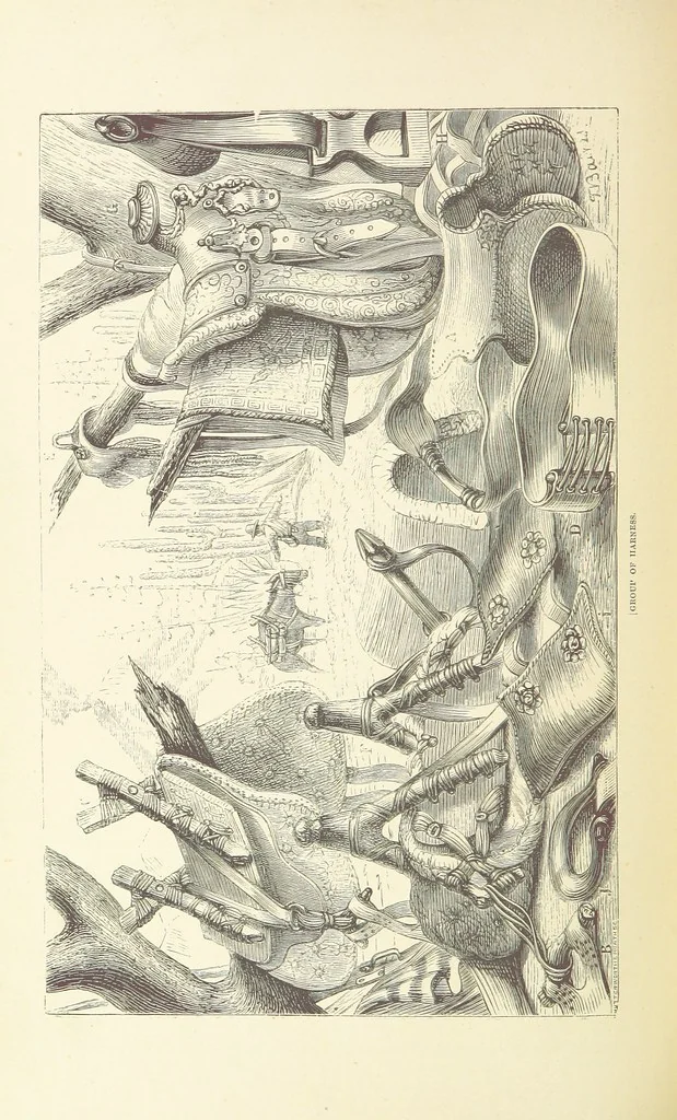 An illustration from Shifts and Expedients of Camp Life, Travels, etc, 1876, leaf 450