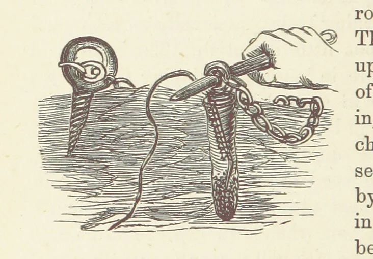 An illustration from Shifts and Expedients of Camp Life, Travels, etc, 1876, leaf 520