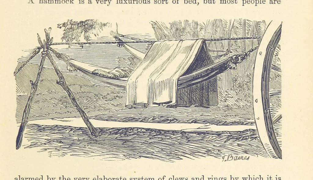 An illustration from Shifts and Expedients of Camp Life, Travels, etc, 1876, leaf 55